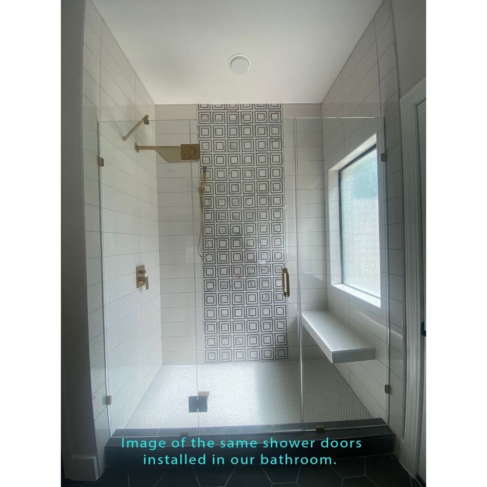 78” X 70.5" Frameless 3 Panel Inline Shower Door